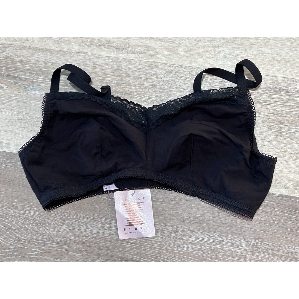New! Savage X Fenty Bra Black Soft Cup No Underwire Women 2X PLUS SIZE